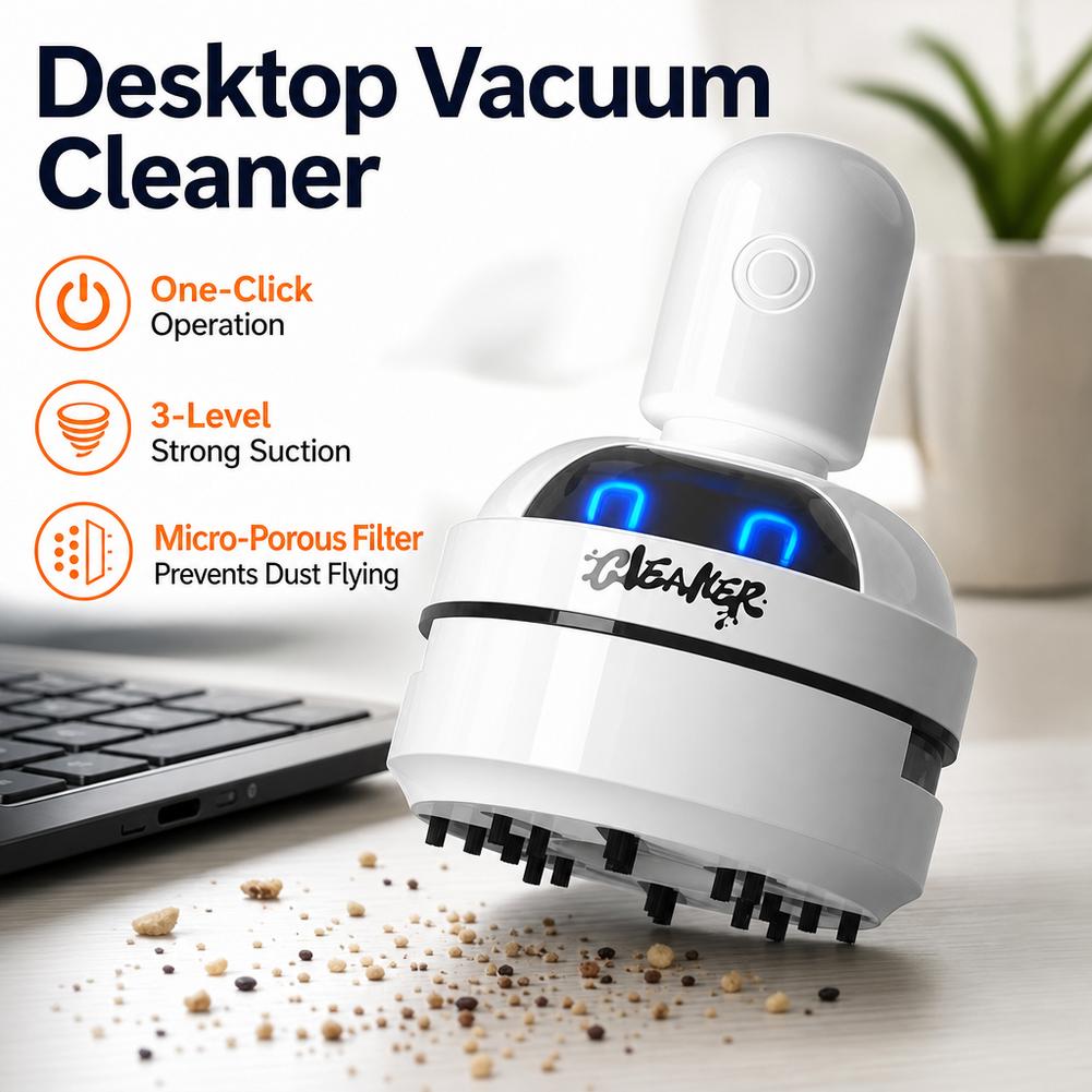 Mini Desktop Vacuum Cleaner For Eraser Dust - Aspirador de Pó Mini Silencioso para