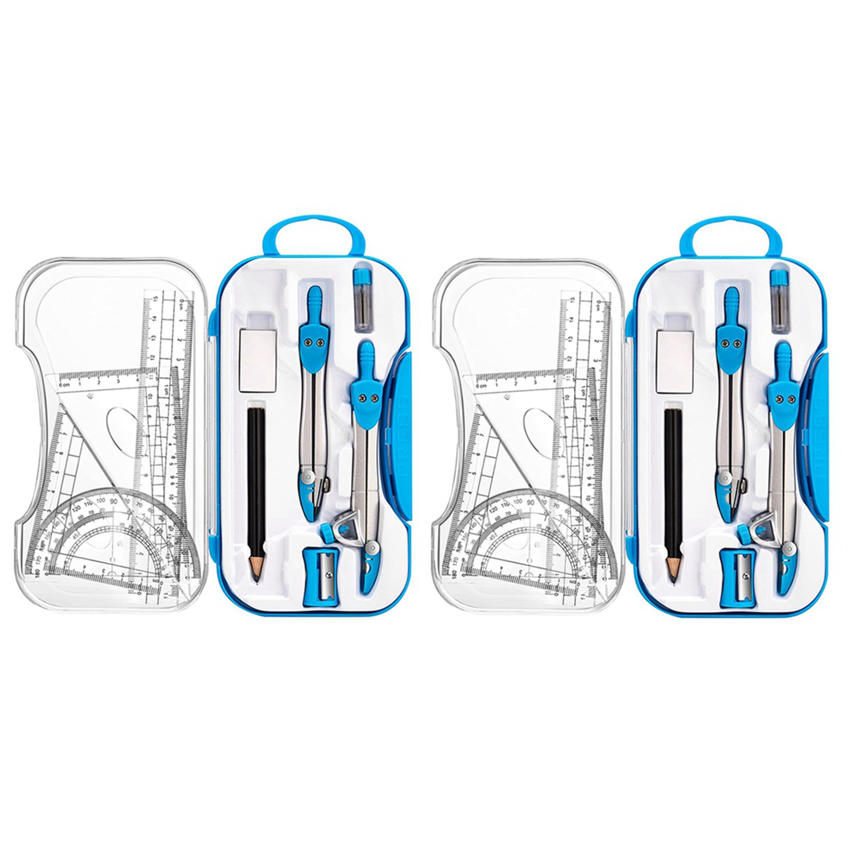 Math Geometry Set With Compass - Conjunto de instrumentos de geometria de