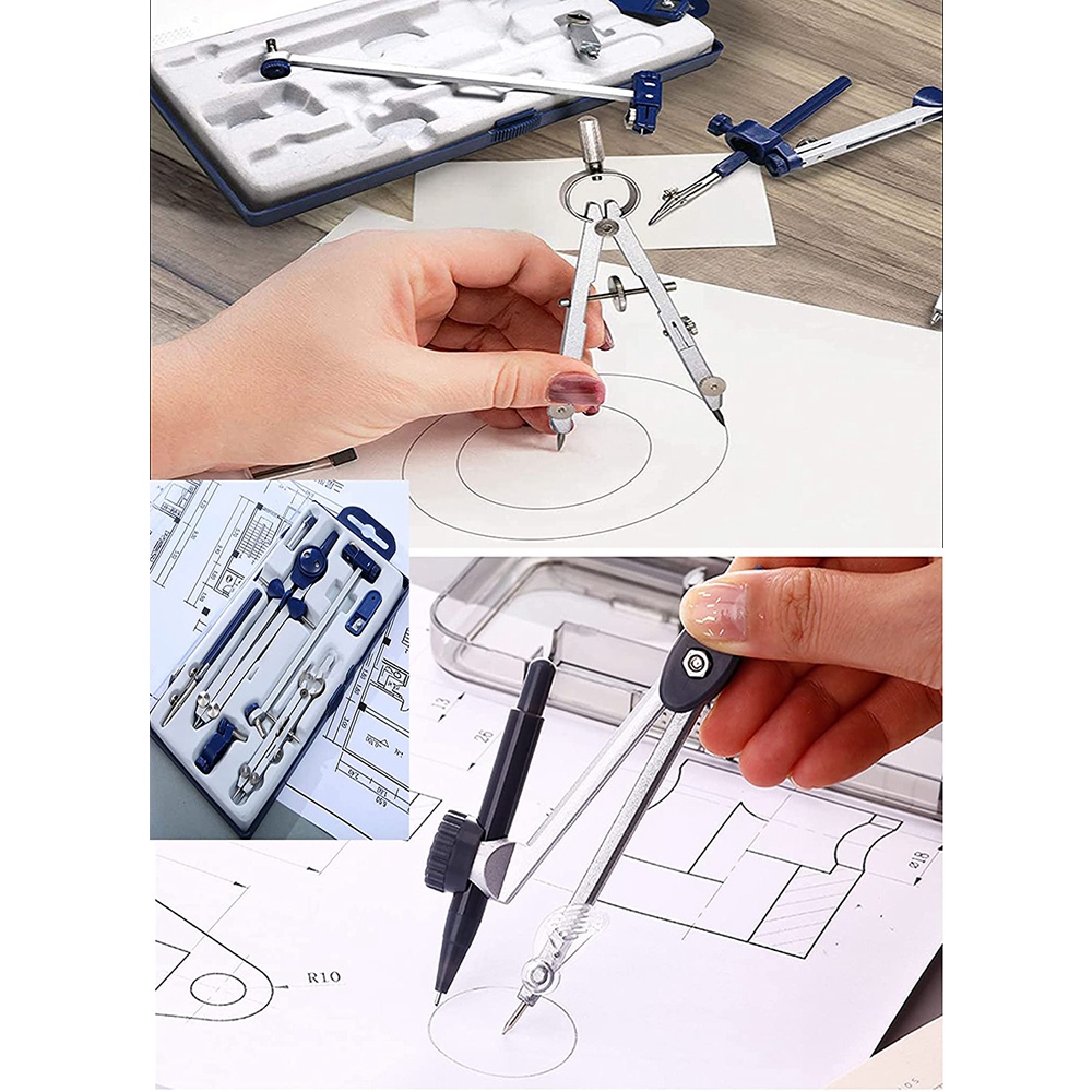 Compasso de Desenho A46M-9Pc p - Math Geometry Set With Compass avaliação e preço