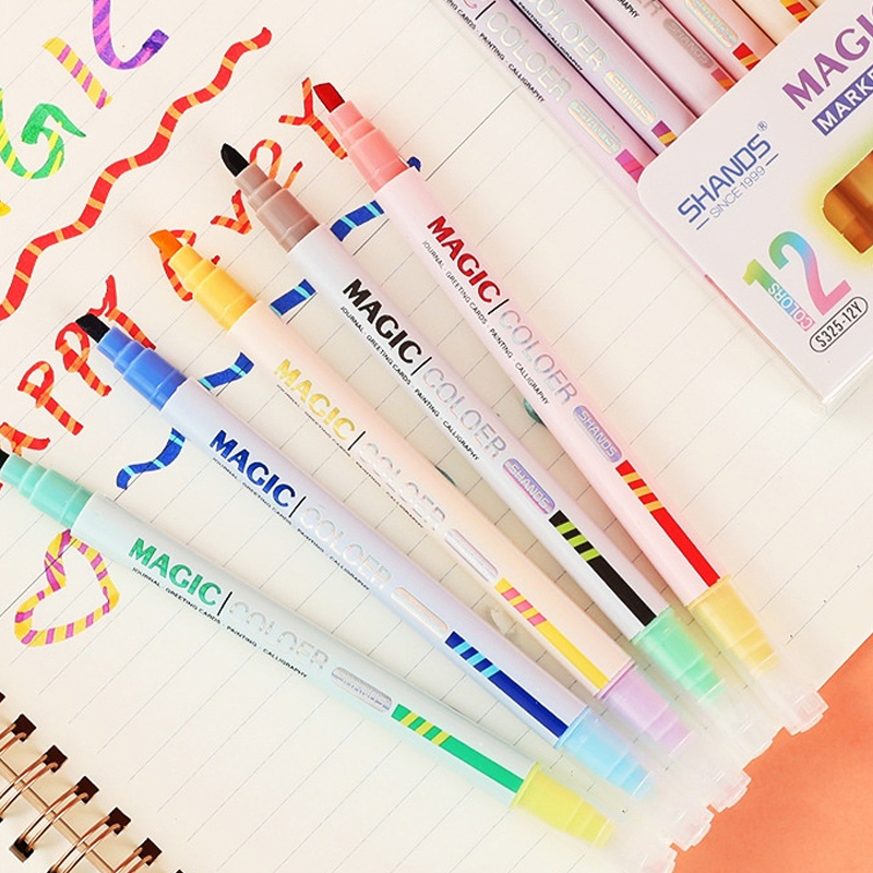 Conjunto de canetas iluminador - Pastel Highlighter Set Double Ended avaliação e preço