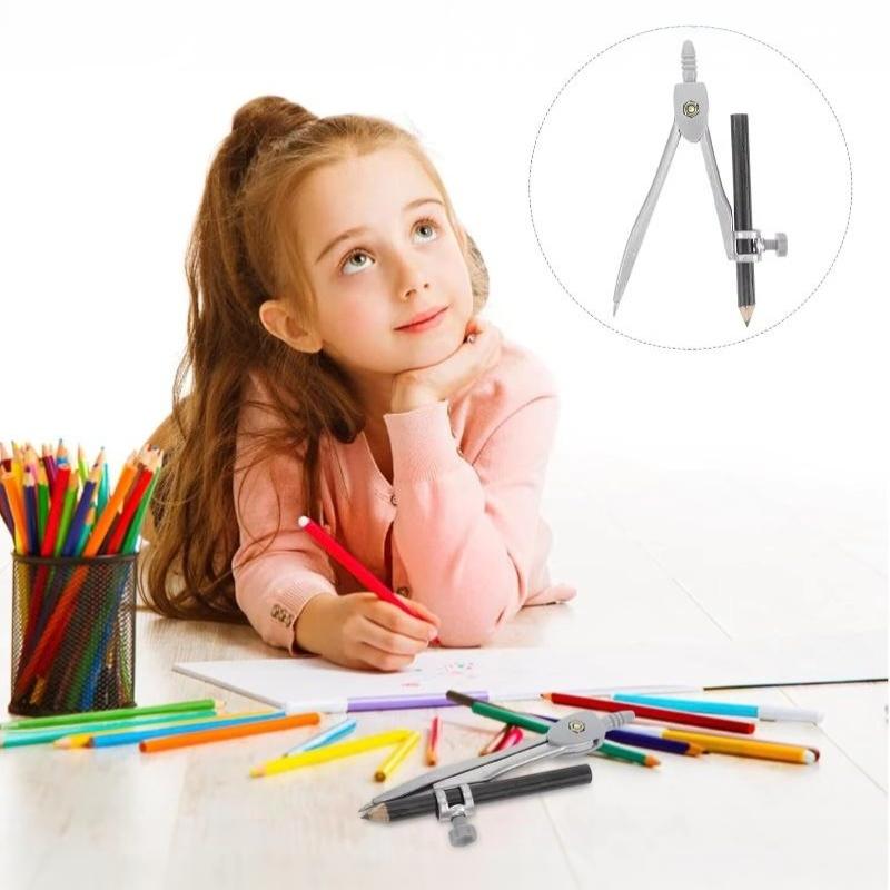 Conjunto de compasso de metal  - Math Geometry Set With Compass avaliação e preço